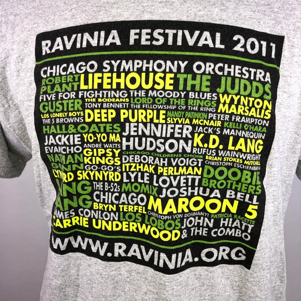 Ravinia Festival 2011 Concert Series Mens XL Shirt - Picture 2 of 6